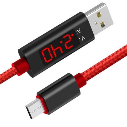 Bakeey 3A Micro USB Digital Voltage Current LED Display Fast Charging Data Cable 1.2M