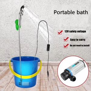 Shower Portable Mobile Bathing Pump Handheld Shower Washer Cleaning Outdoor rural household portable bath device